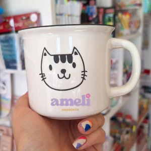 Taza cerámica gatito