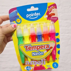 Temperas neón, pinceles recargables Pointer