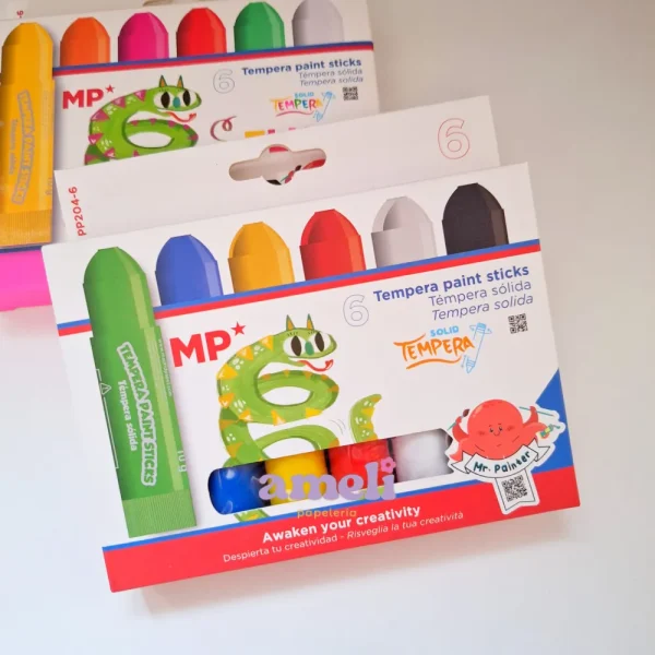 Temperas sólidas Mp x6 colores intensos