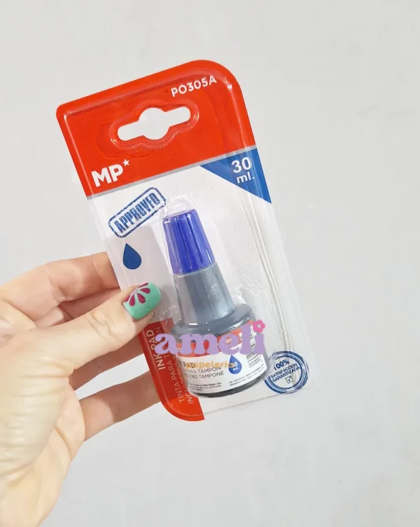Tinta azul para Almohadilla Mp