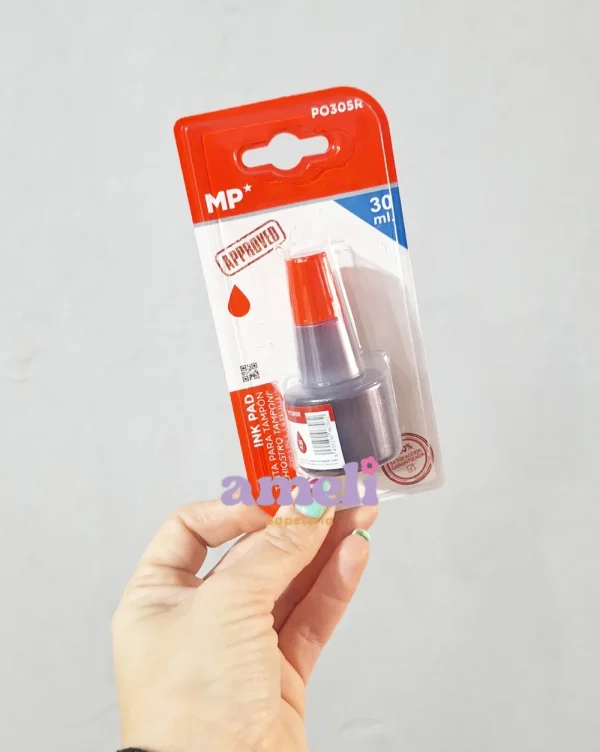 Tinta roja para almohadilla Mp