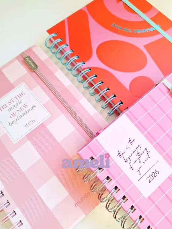 Agenda Mundo Fw 2026 semanal Pink - Imagen 2