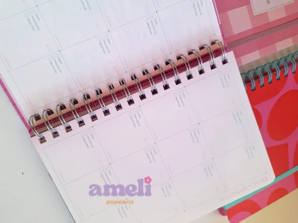 Agenda Mundo Fw 2026 semanal Pink - Imagen 3