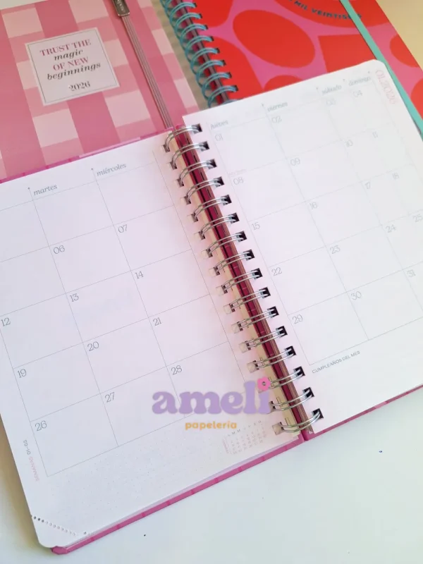 Agenda Mundo Fw 2026 semanal Pink - Imagen 6