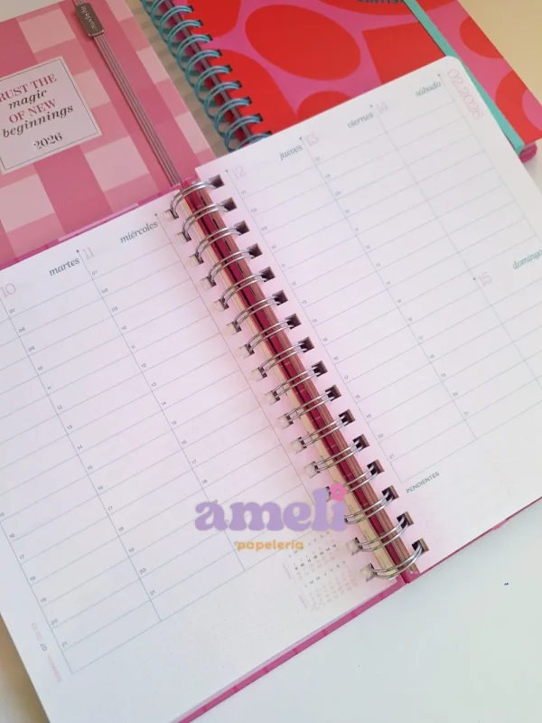 Agenda Mundo Fw 2026 semanal Pink - Imagen 7