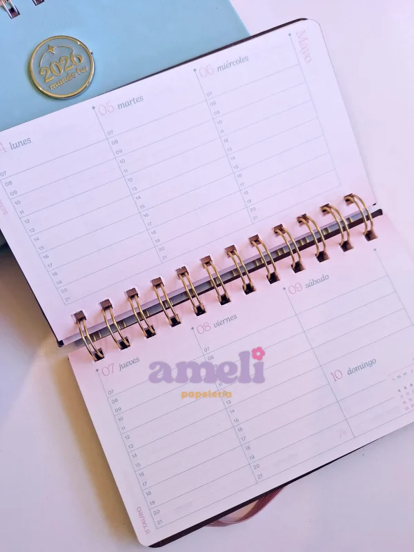 Agenda Mundo Fw 2026 pocket Minimalista - Imagen 5