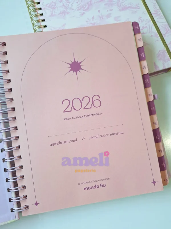 Agenda Mundo Fw 2026 semanal Love - Imagen 19