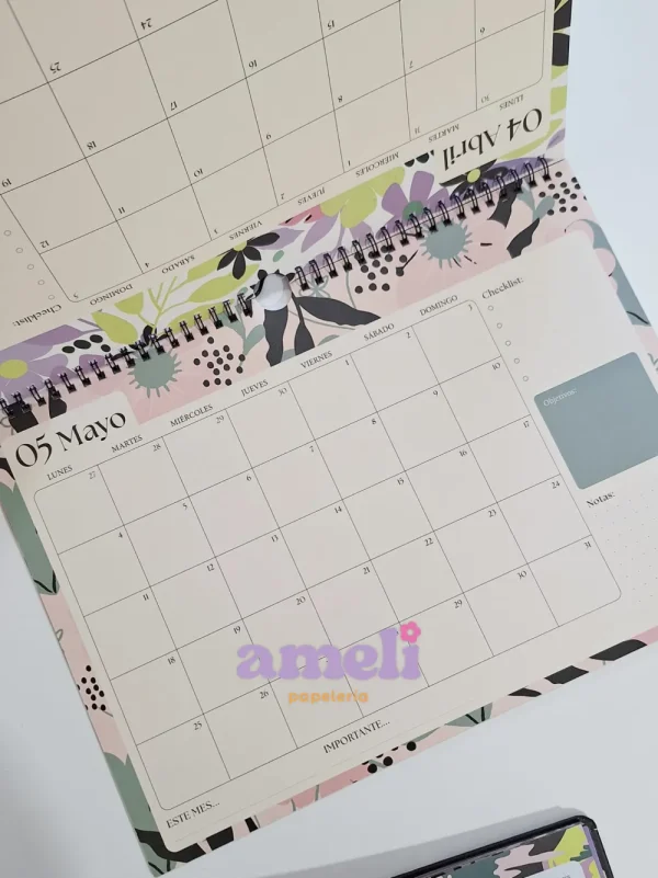 Calendario 2026 Floral Mooving - Imagen 3