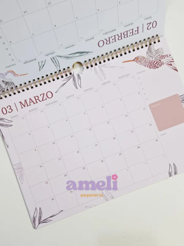 Calendario 2026 Boho Mooving - Imagen 3