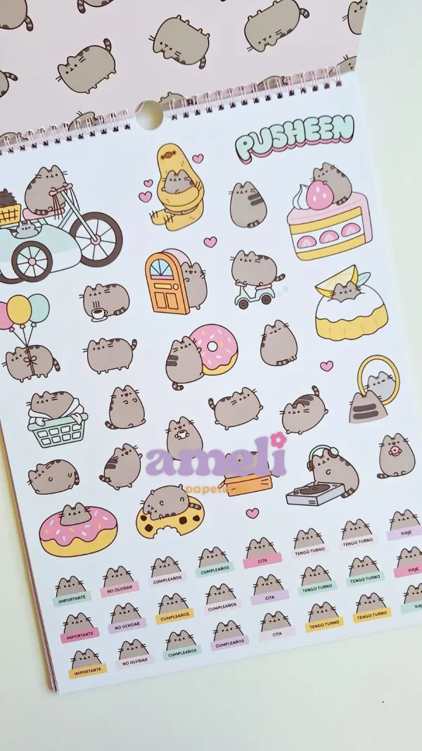 Calendario Mooving Pusheen - Imagen 2