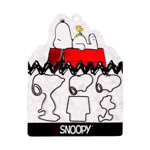 Clips metálicos con formas, blister x5 Snoopy