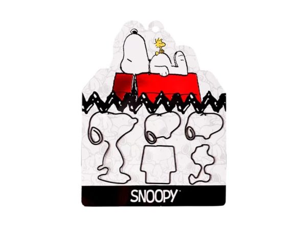 Clips metálicos con formas, blister x5 Snoopy