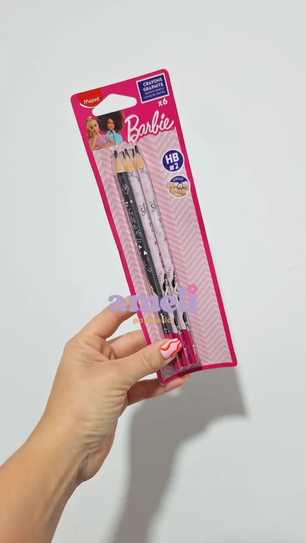Set de 6 lápices Hb Maped Barbie