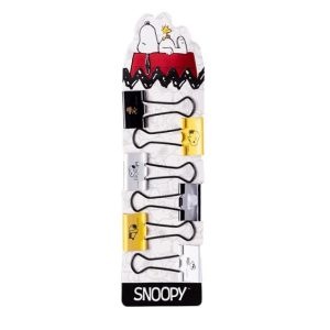 Set de doble clips 25 mm pack x6 Snoopy