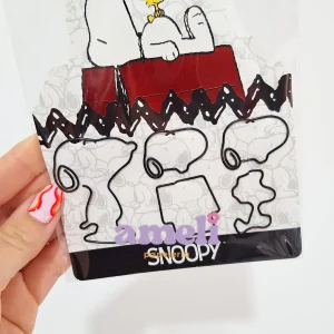 Clips metálicos con formas, blister x5 Snoopy