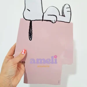 Pizarra imantada snoopy 21x31cm con marcador
