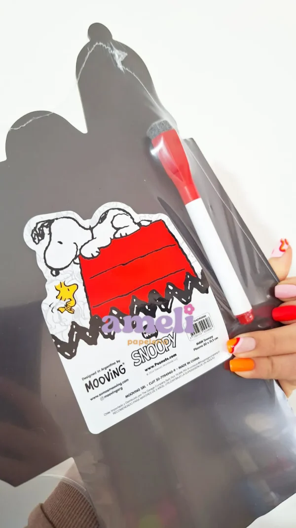 Pizarra imantada snoopy 21x31cm con marcador - Imagen 2
