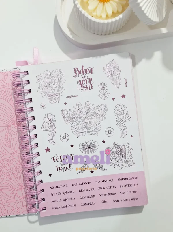 Agenda Mooving 2026 Semanal Coloring - Imagen 3