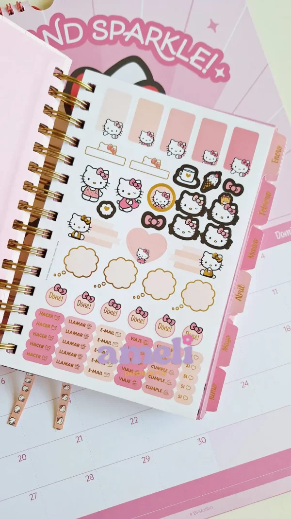 Agenda Mooving 2026 diaria Hello Kitty - Imagen 4