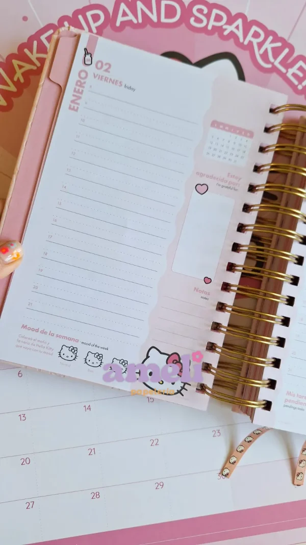 Agenda Mooving 2026 diaria Hello Kitty - Imagen 10