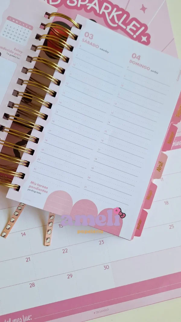 Agenda Mooving 2026 diaria Hello Kitty - Imagen 9