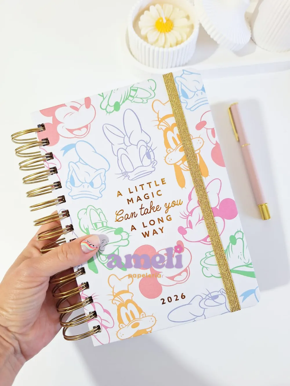 Agenda Mooving 2026 diaria Mickey & Friends