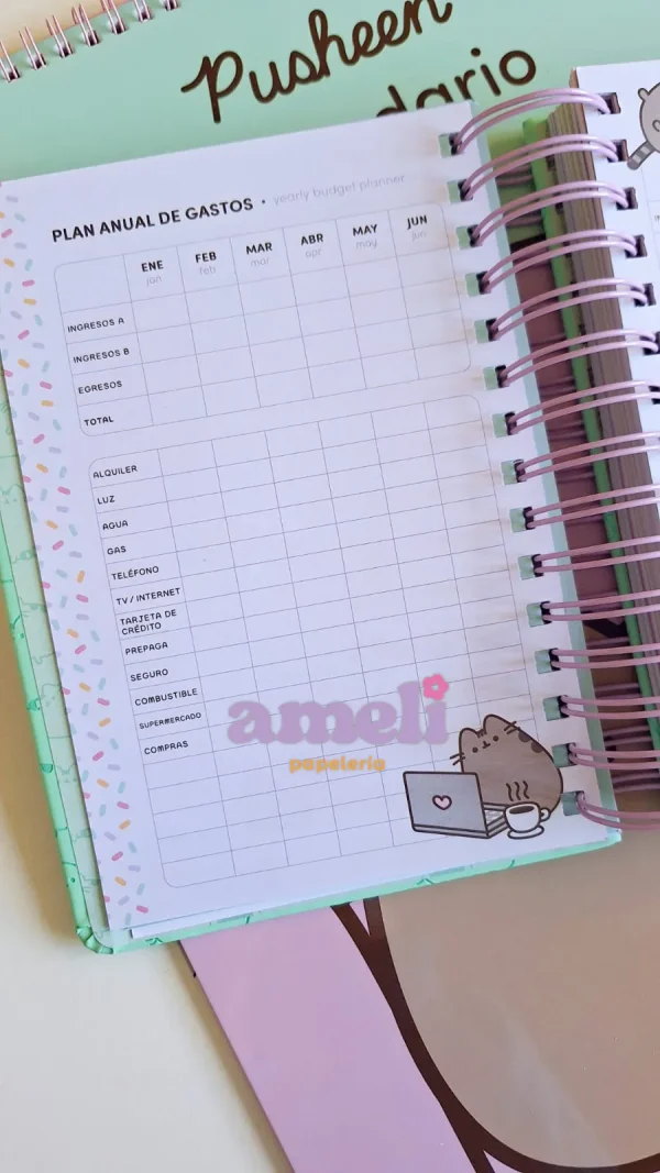 Agenda Mooving 2026 diaria Pusheen - Imagen 5