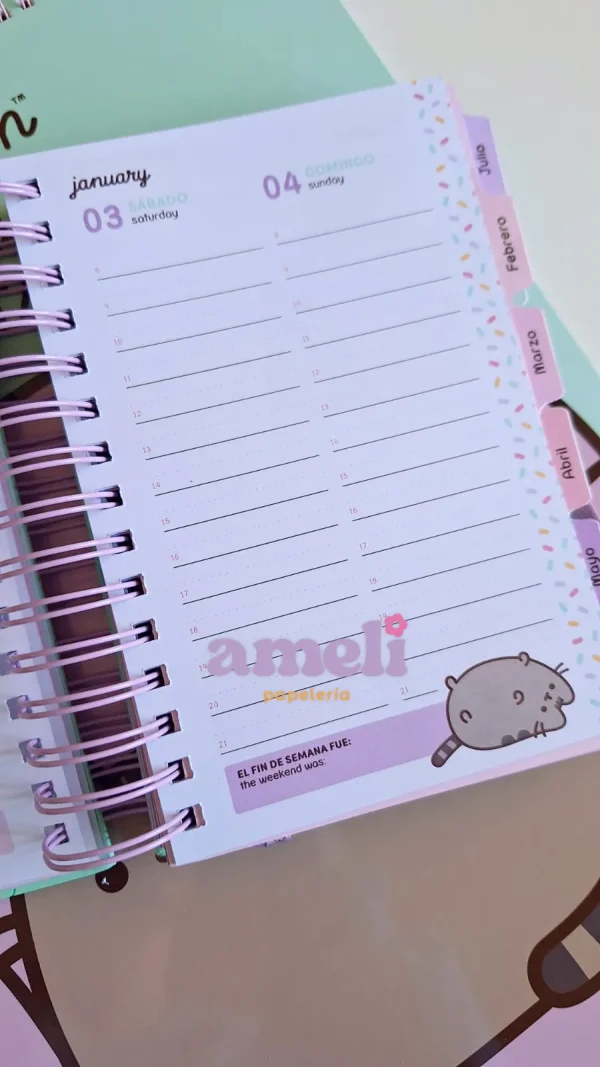 Agenda Mooving 2026 diaria Pusheen - Imagen 14