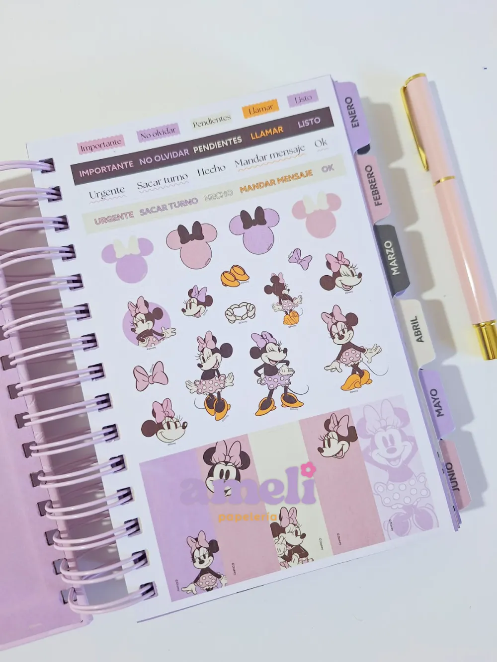 Agenda Mooving 2026 diaria Minnie Mouse - Imagen 4