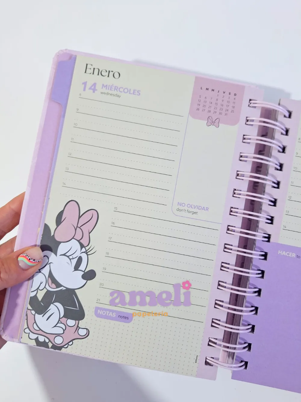 Agenda Mooving 2026 diaria Minnie Mouse - Imagen 8