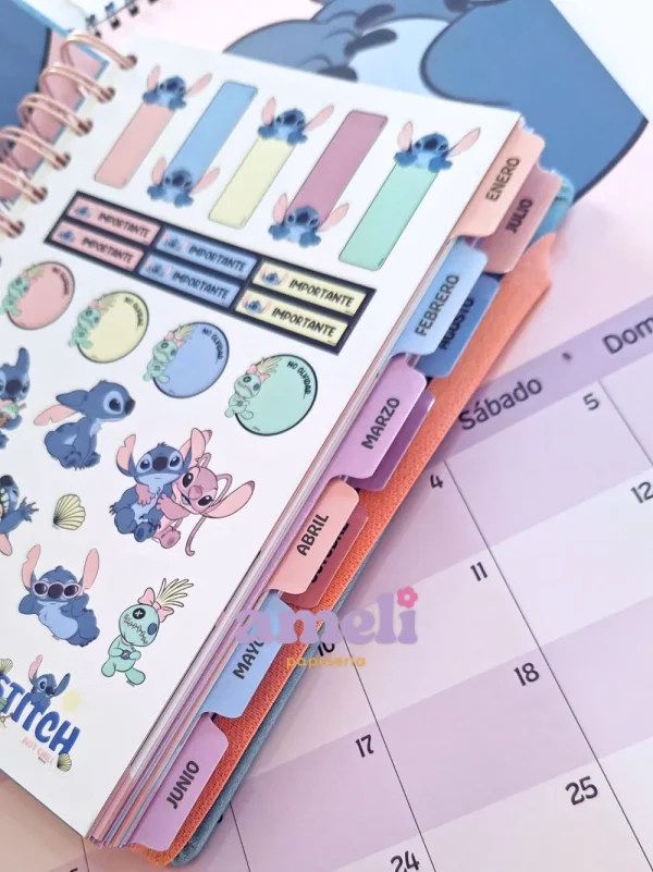 Agenda Mooving 2026 diaria Stitch - Imagen 2