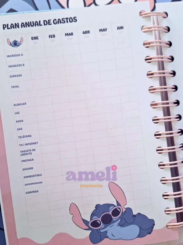 Agenda Mooving 2026 diaria Stitch - Imagen 4