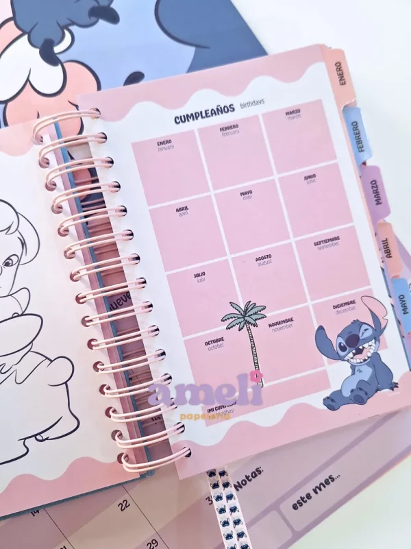 Agenda Mooving 2026 diaria Stitch - Imagen 5