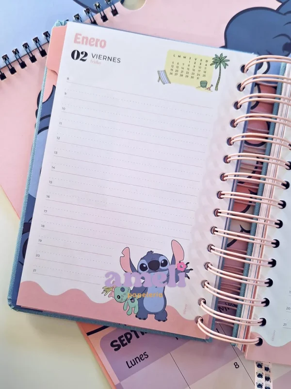 Agenda Mooving 2026 diaria Stitch - Imagen 19