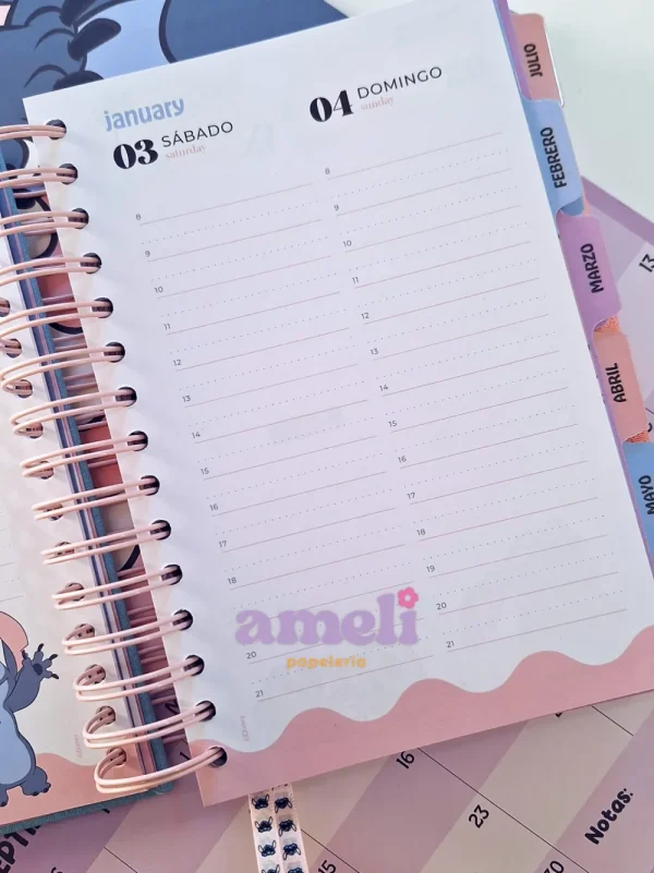 Agenda Mooving 2026 diaria Stitch - Imagen 18