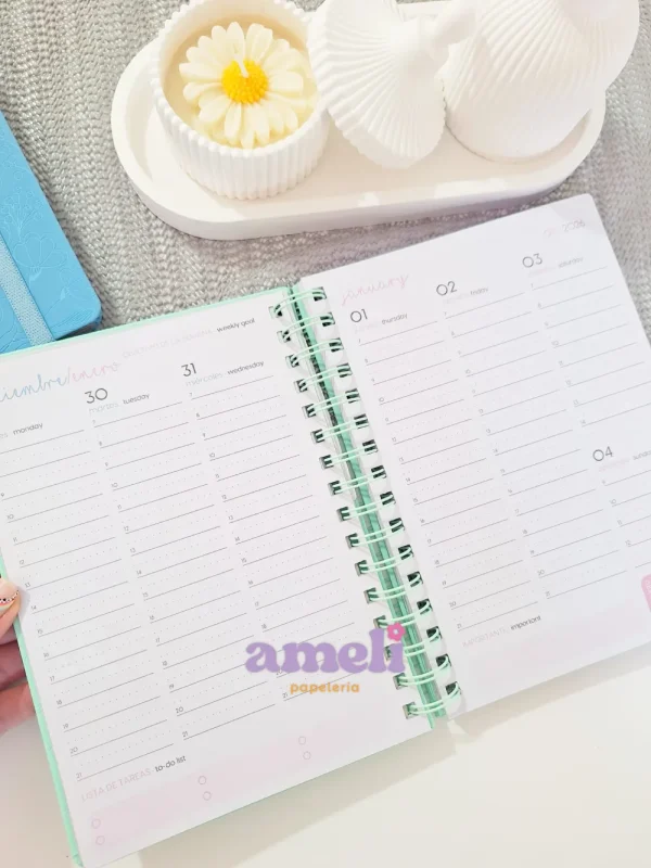 Agenda Gala Mooving semanal con espiral - Imagen 7