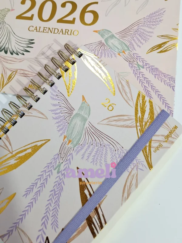 Agenda Mooving 2026 diaria Boho
