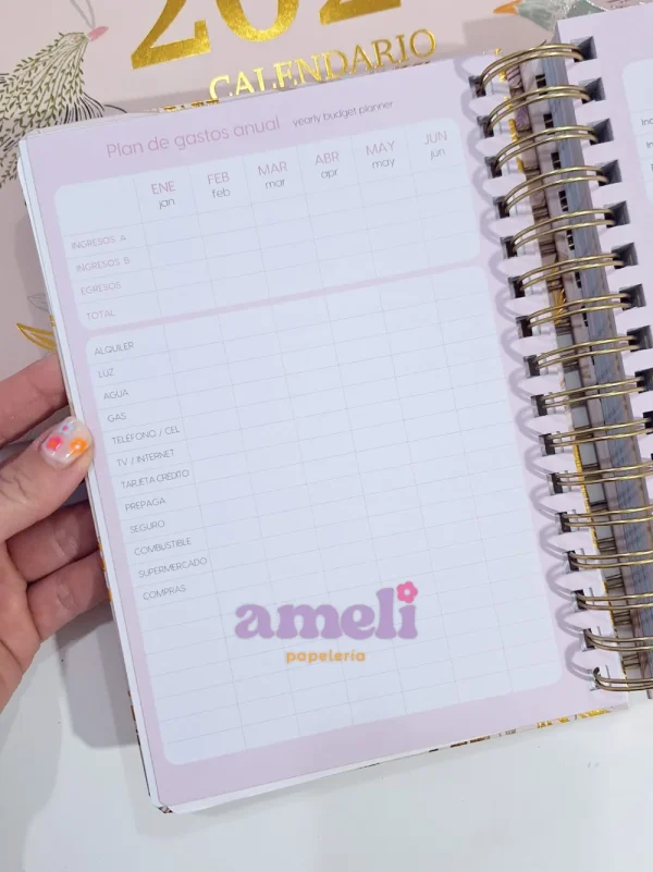 Agenda Mooving 2026 diaria Boho - Imagen 5