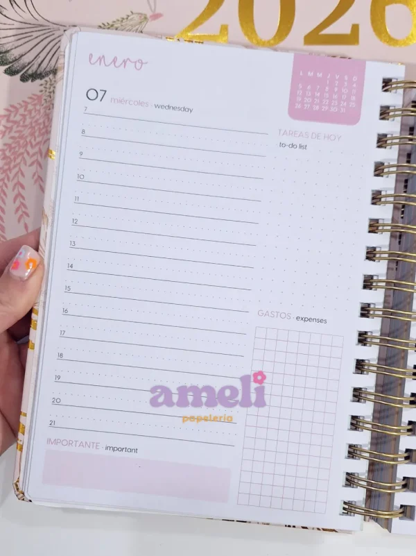 Agenda Mooving 2026 diaria Boho - Imagen 6