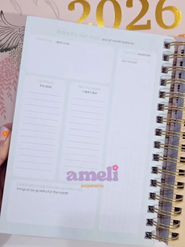 Agenda Mooving 2026 diaria Boho - Imagen 8