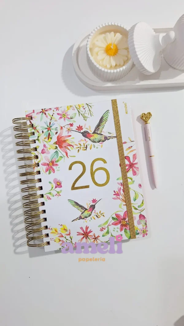 Agenda Mooving 2026 diaria Floral