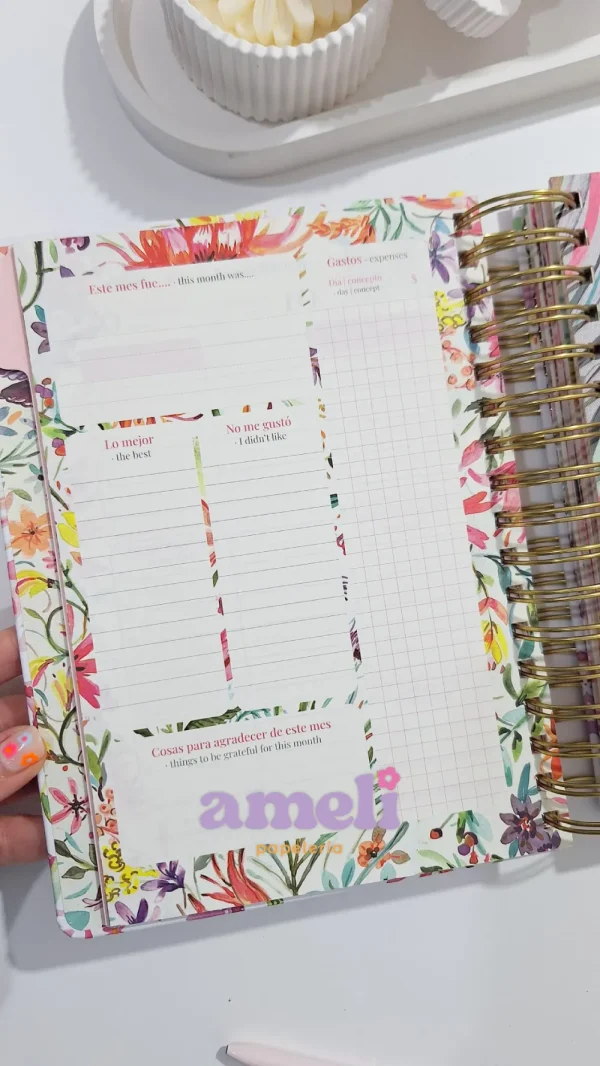 Agenda Mooving 2026 diaria Floral - Imagen 9