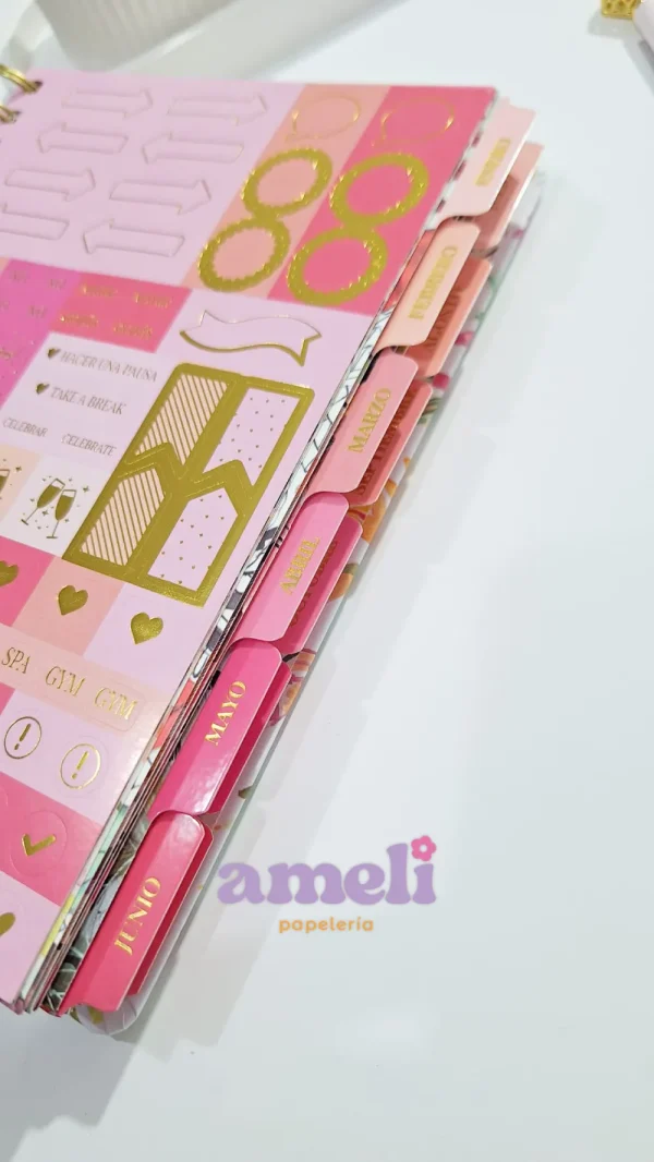 Agenda Mooving 2026 diaria Floral - Imagen 7
