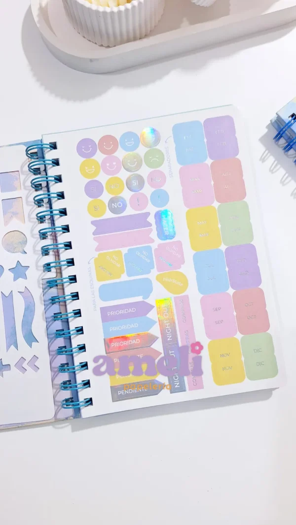 Agenda Mooving 2026 semanal Pastel - Imagen 5