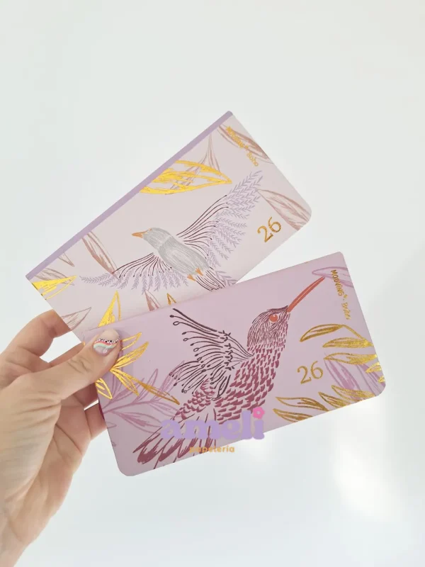 Agenda Pocket Boho Mooving semana a la vista cosida
