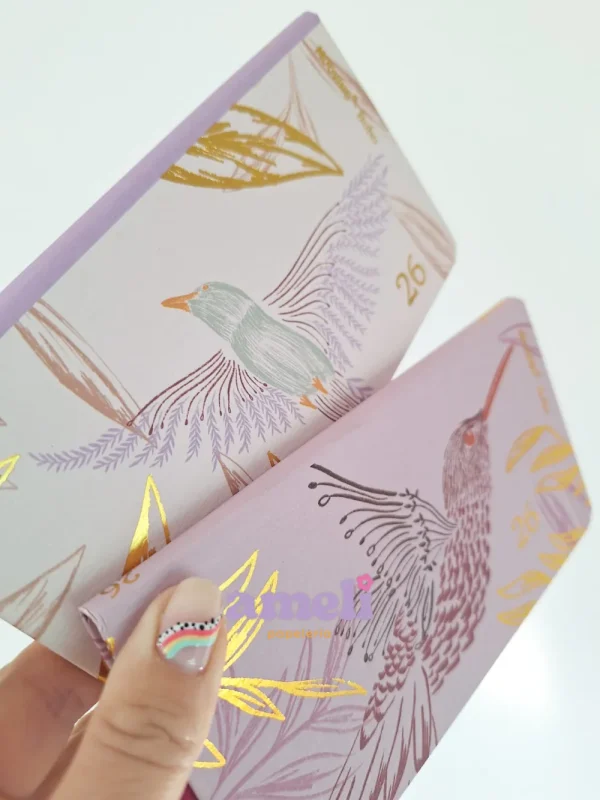 Agenda Pocket Boho Mooving semana a la vista cosida - Imagen 2
