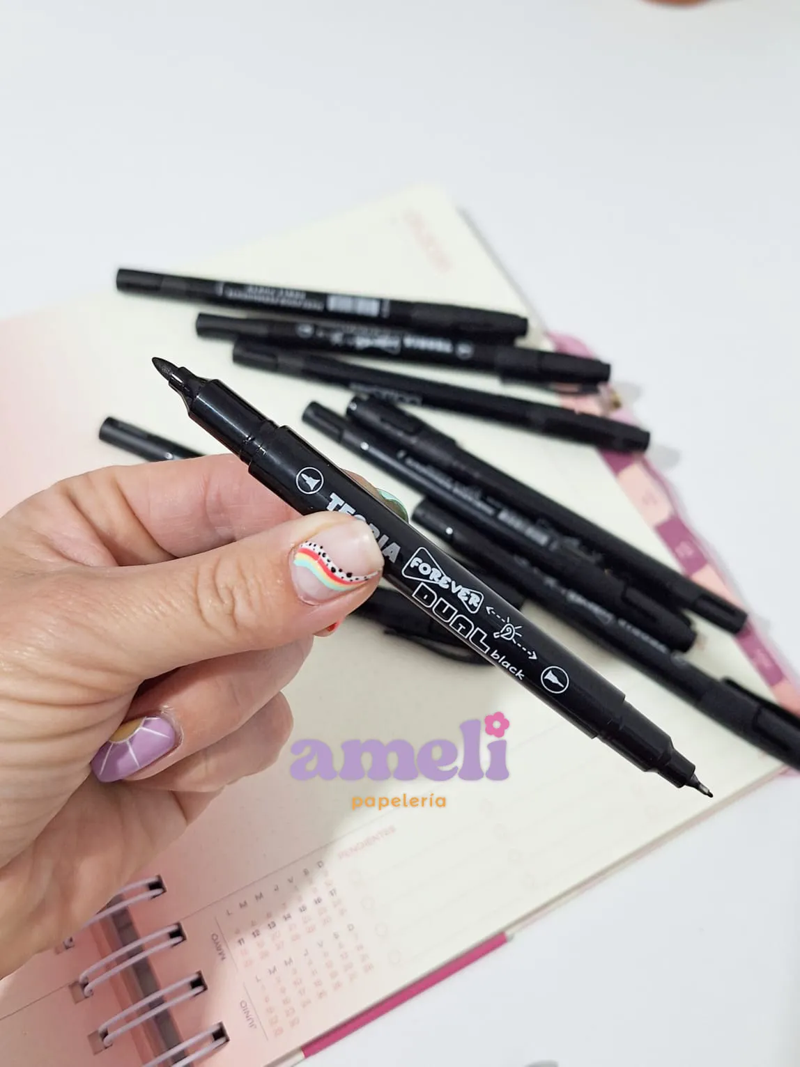 Marcador Permanente Forever Dual Black Teoria