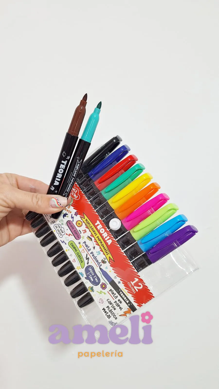 Marcadores permanentes Teoria x 12 - Imagen 2