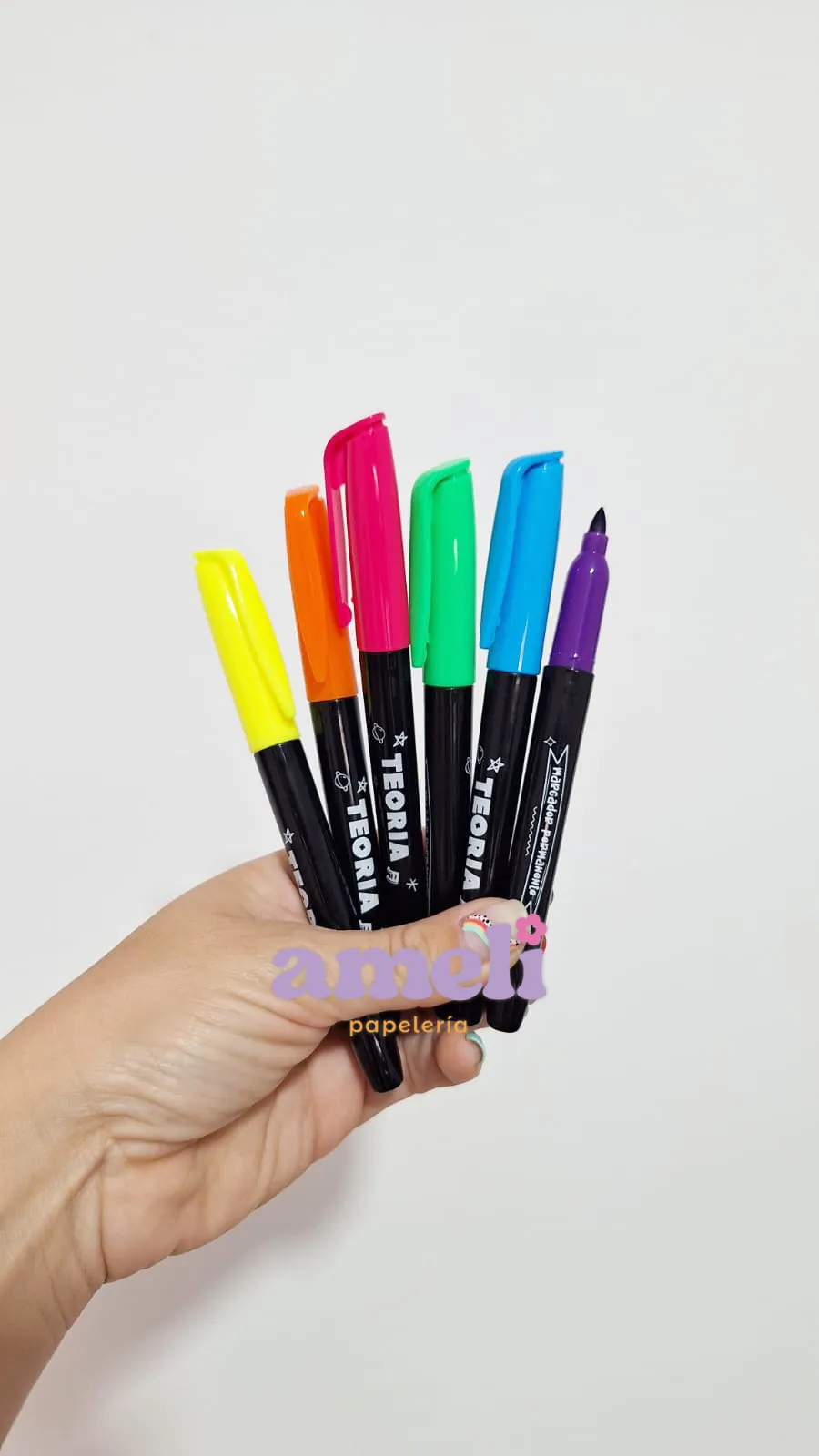 Marcadores permanentes Teoria x 6 Neón - Imagen 2