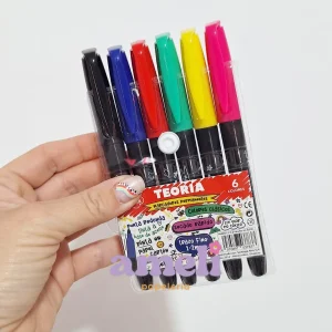 Marcadores permanentes Teoria x 6 clásicos